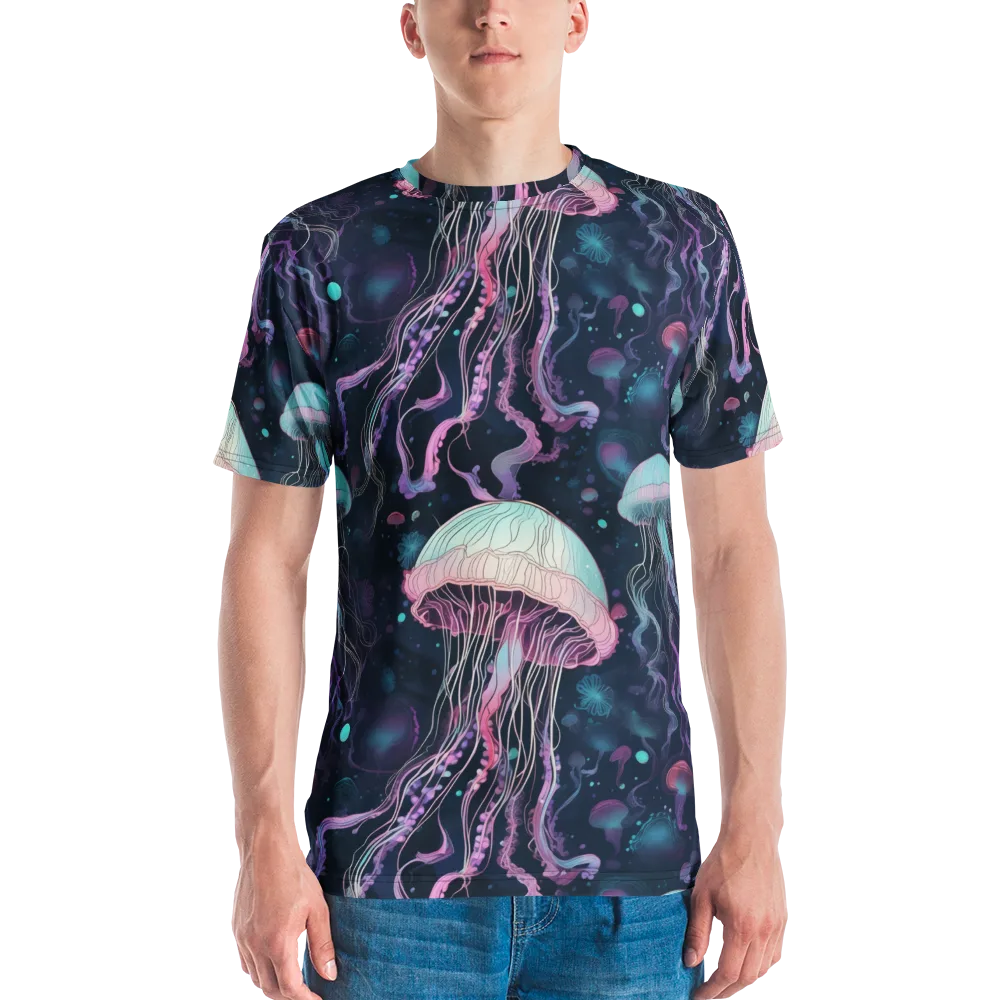 Moonlit Medusa on Men's Crew Neck T-Shirt — Front