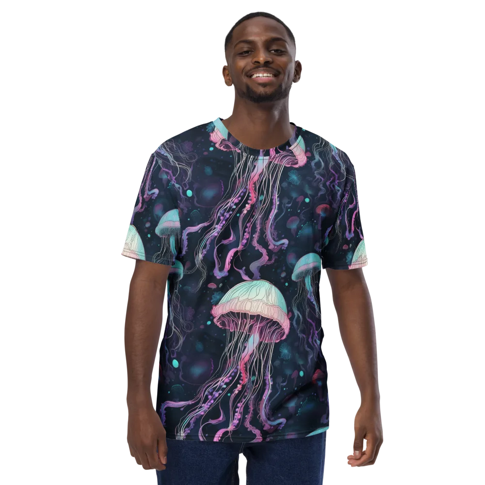 Moonlit Medusa on Men's Crew Neck T-Shirt — Front