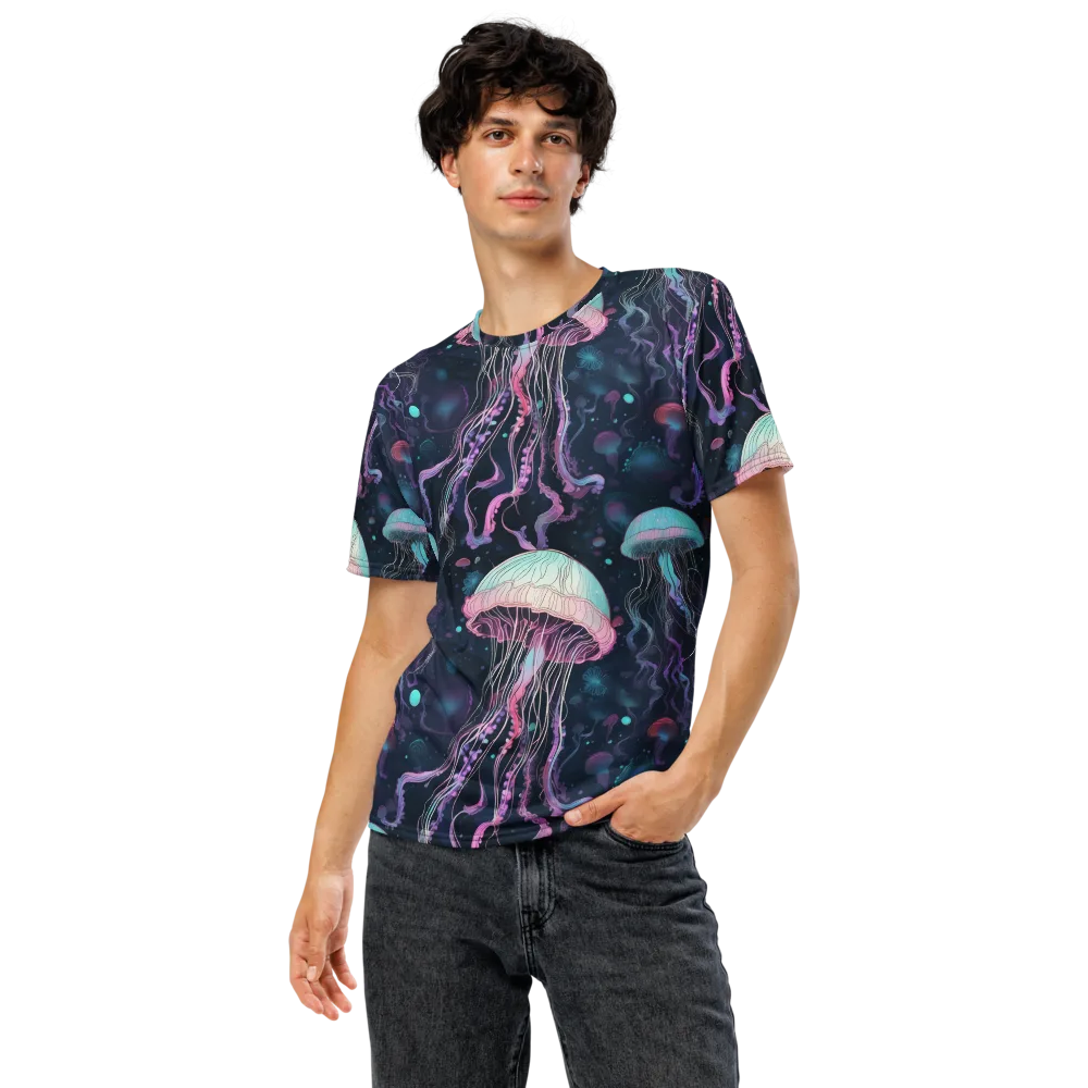 Moonlit Medusa on Men's Crew Neck T-Shirt — Front