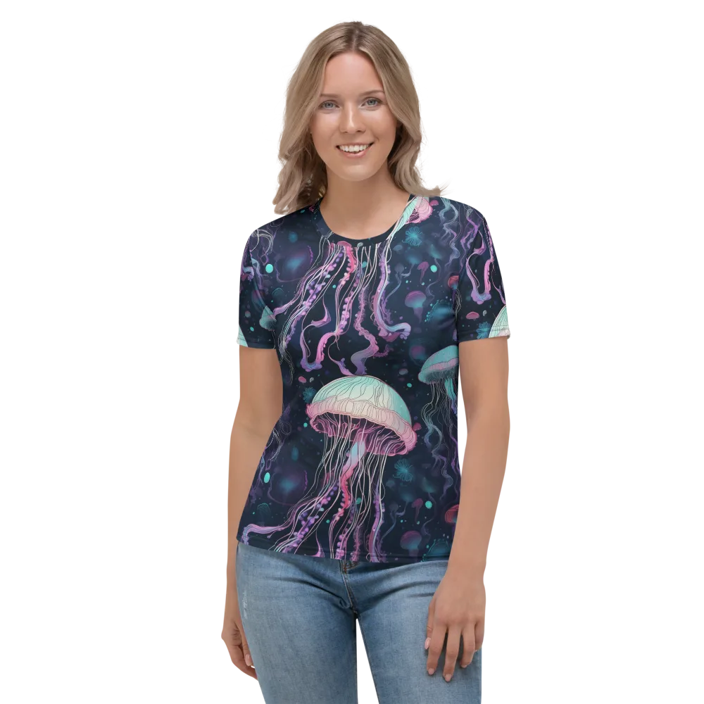 Moonlit Medusa on Women's Crew Neck T-Shirt — Front