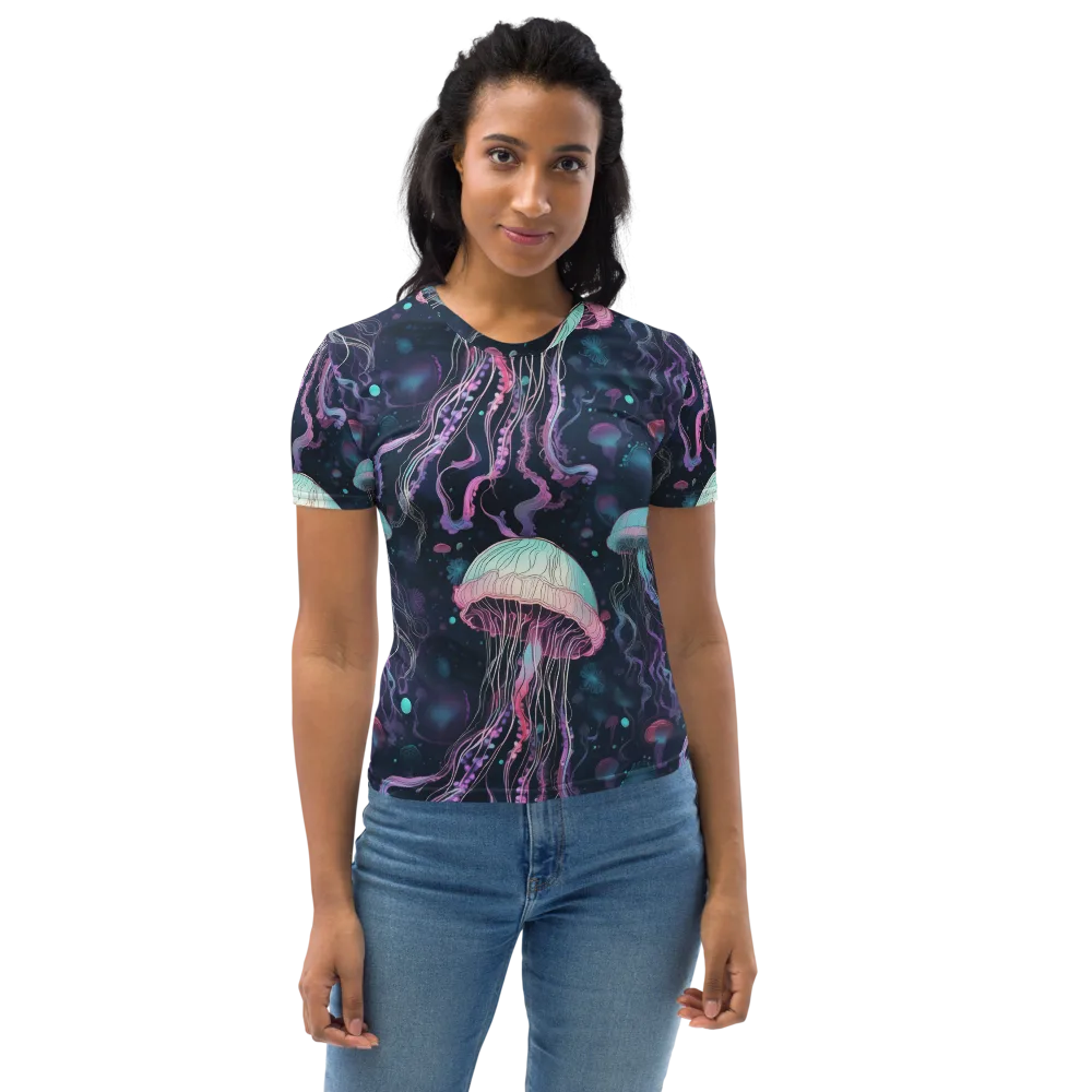 Moonlit Medusa on Women's Crew Neck T-Shirt — Front