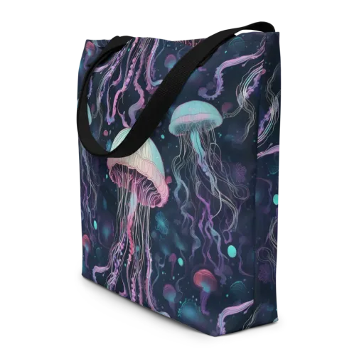 Moonlit Medusa on a Large Tote Bag W/ Pocket