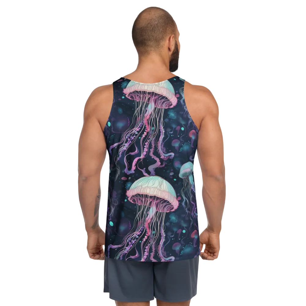 Moonlit Medusa on Men's Tank Top — Back