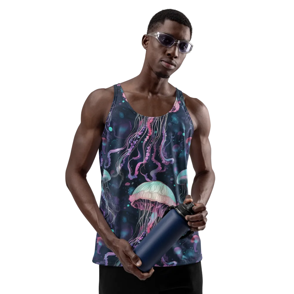 Moonlit Medusa on Men's Tank Top — Front