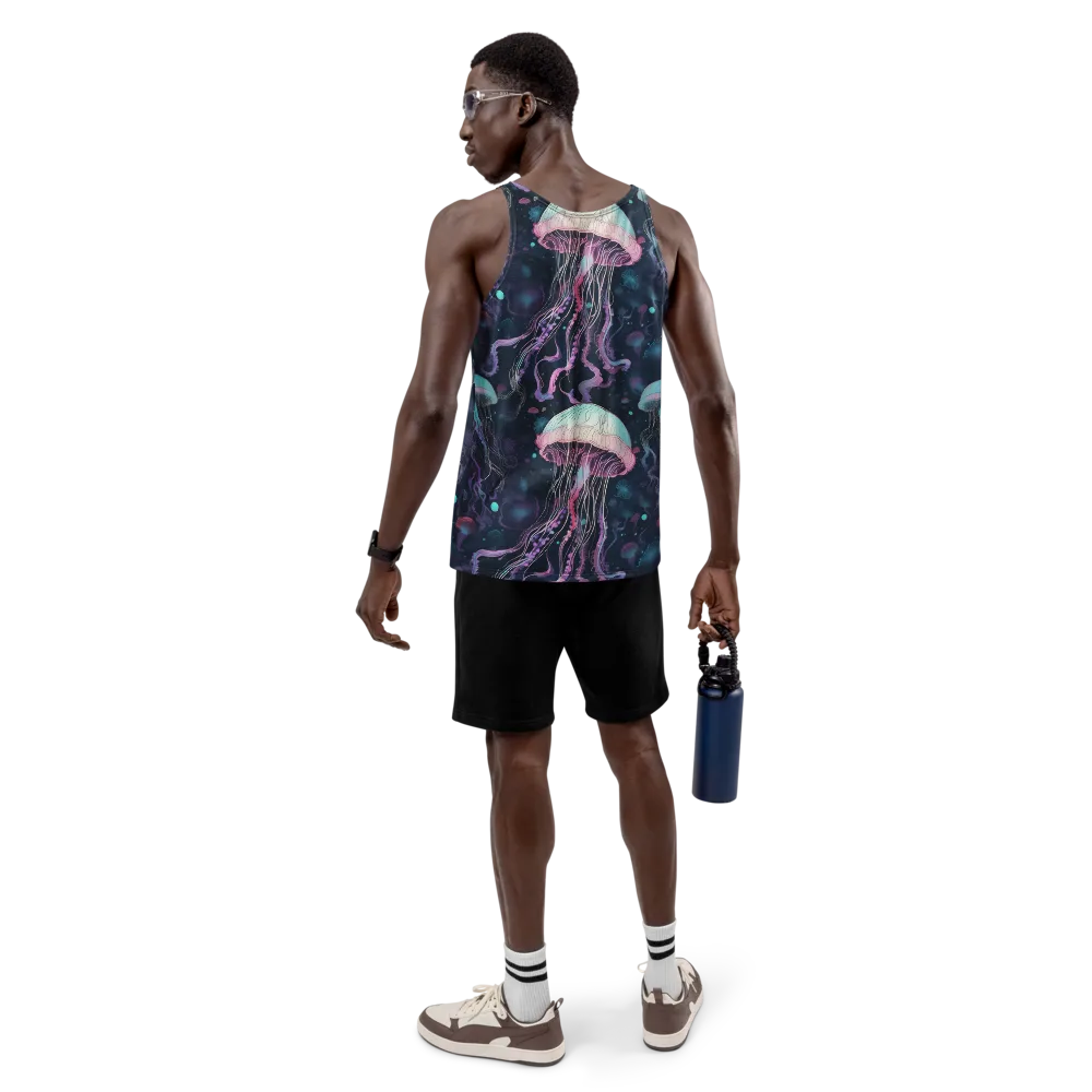 Moonlit Medusa on Men's Tank Top — Back