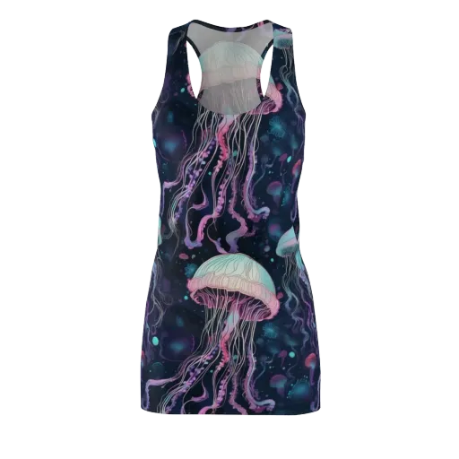 Moonlit Medusa on a Racerback Dress