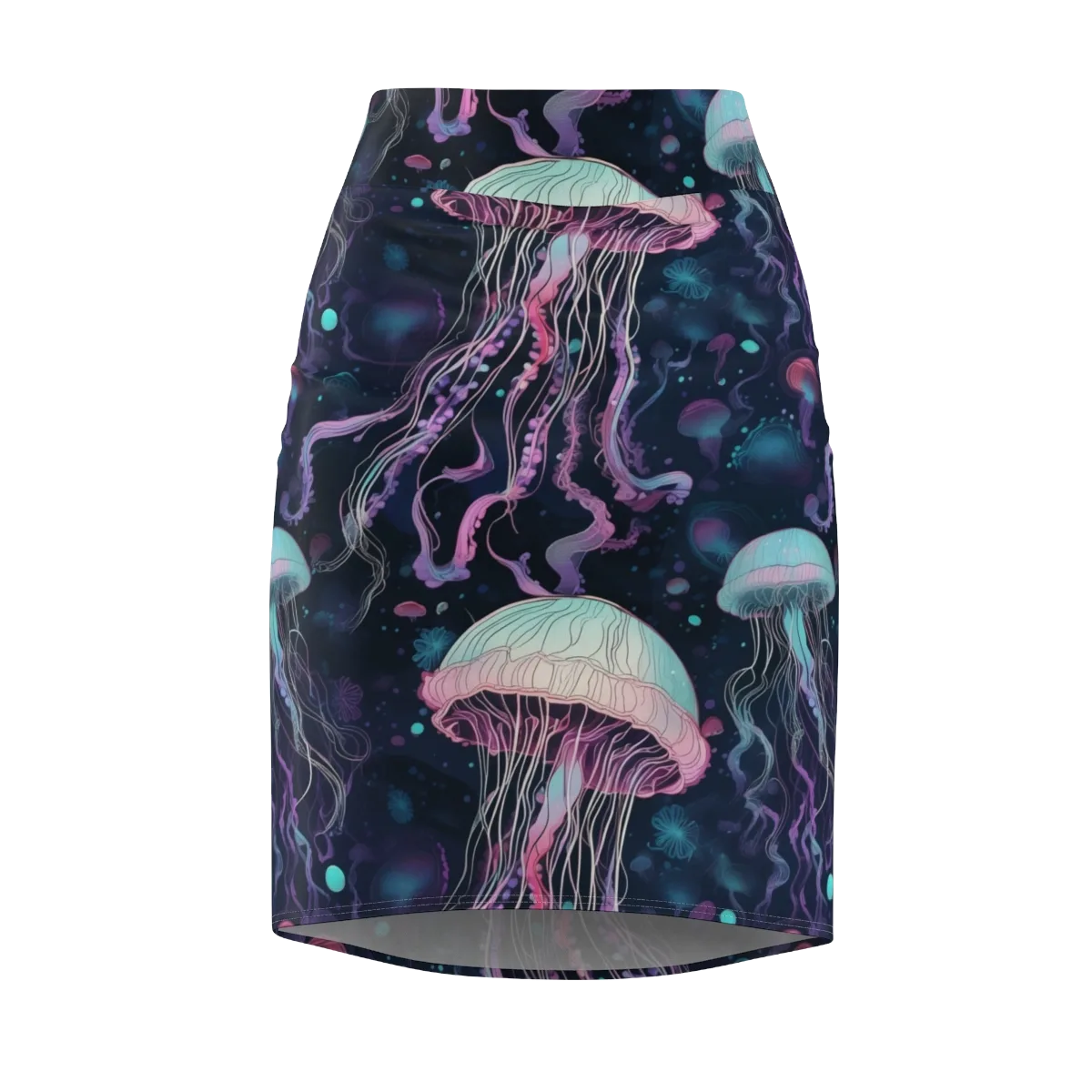 Moonlit Medusa on Pencil Skirt — Front