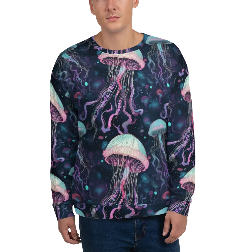 Moonlit Medusa on Sweatshirt — Front