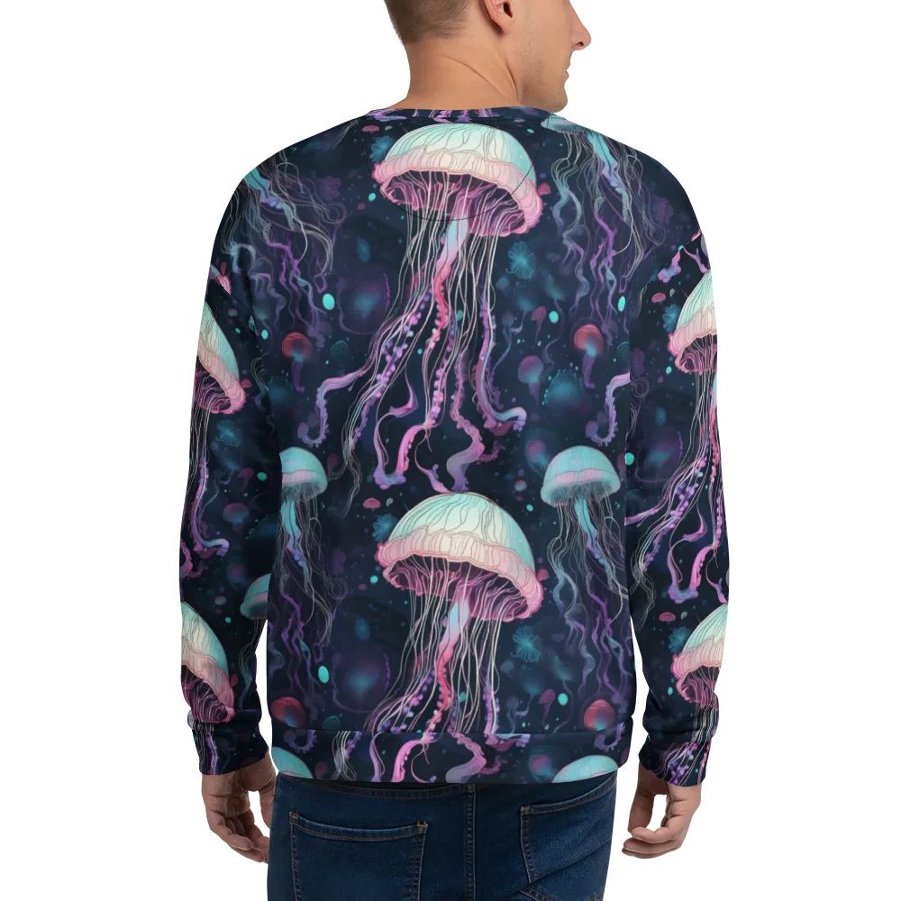 Moonlit Medusa on Sweatshirt — Back