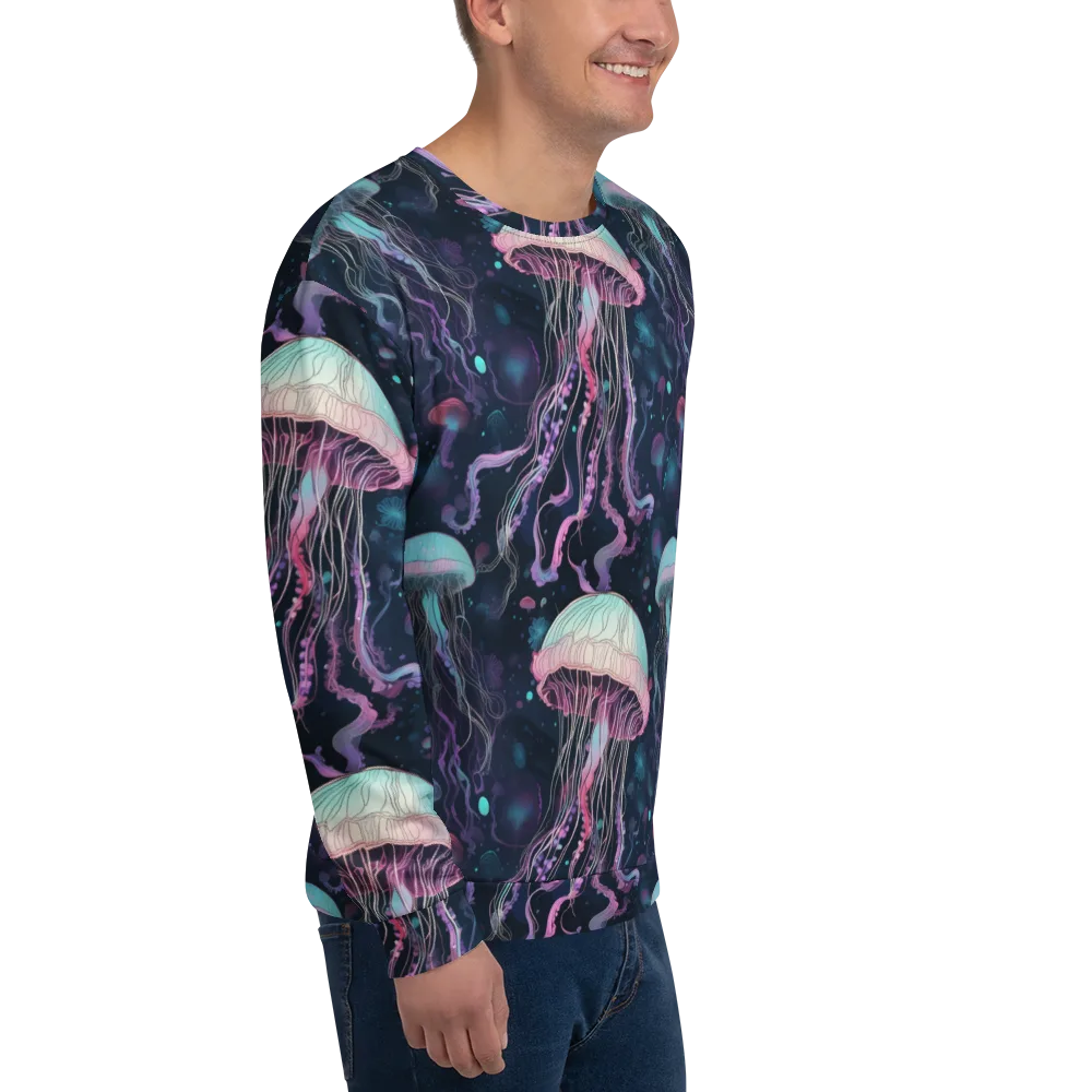 Moonlit Medusa on Sweatshirt — Right Front
