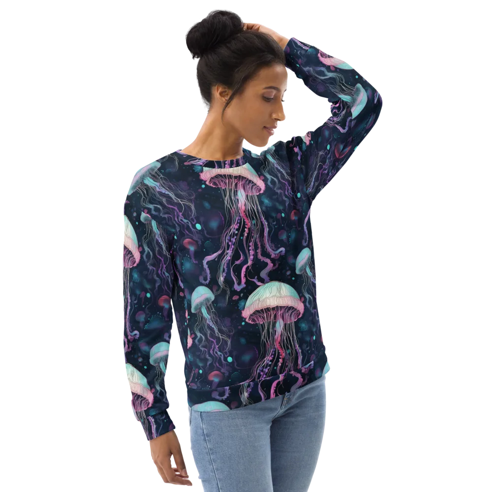 Moonlit Medusa on Sweatshirt — Right Front
