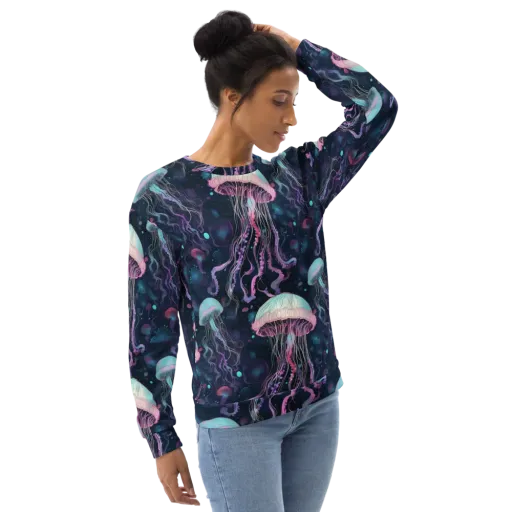 Moonlit Medusa on a Sweatshirt