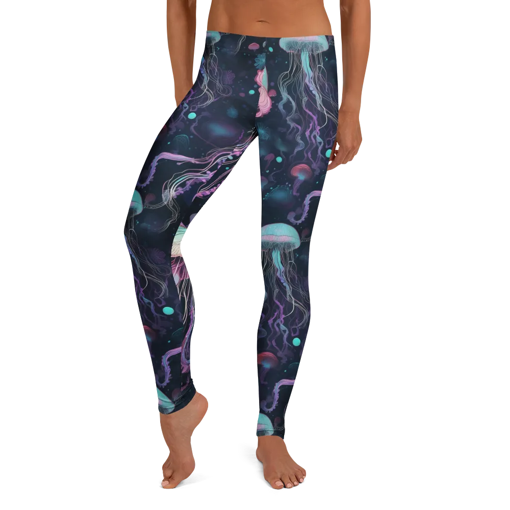 Moonlit Medusa on Leggings — Front