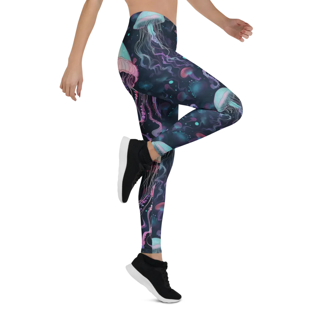 Moonlit Medusa on Leggings — Right
