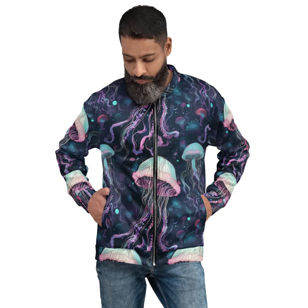 Moonlit Medusa on Bomber Jacket — Front