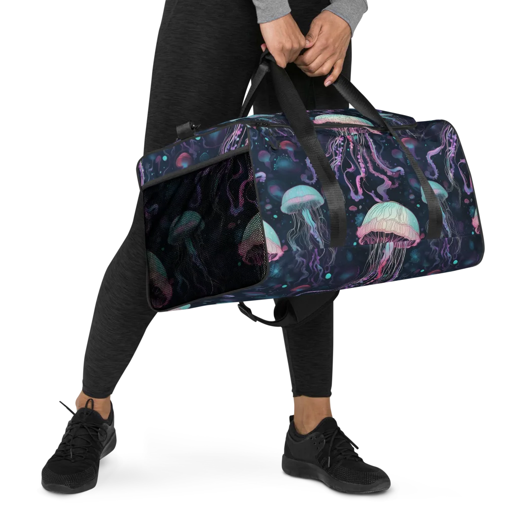 Moonlit Medusa on Duffle Bag — Right Front
