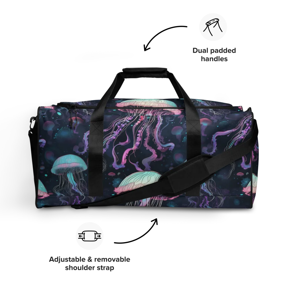 Moonlit Medusa on Duffle Bag — Front