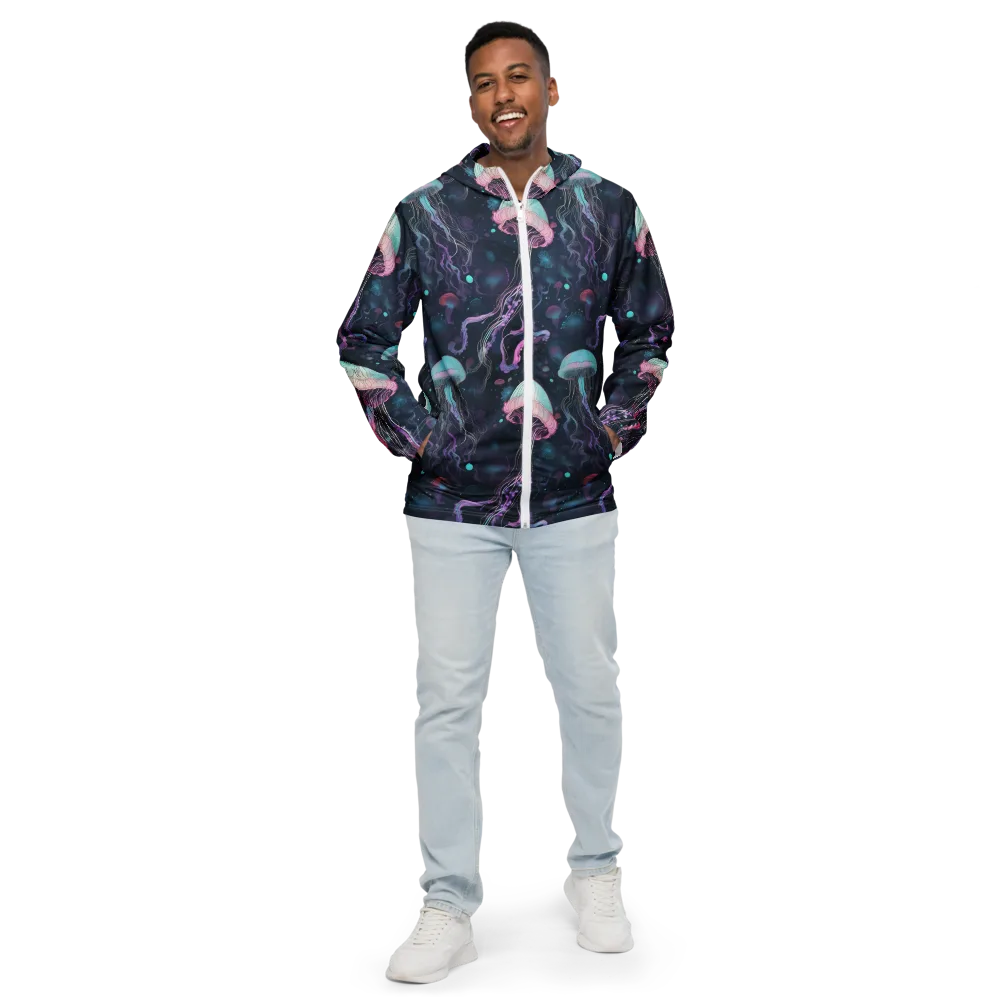Moonlit Medusa on Men's Windbreaker — Front