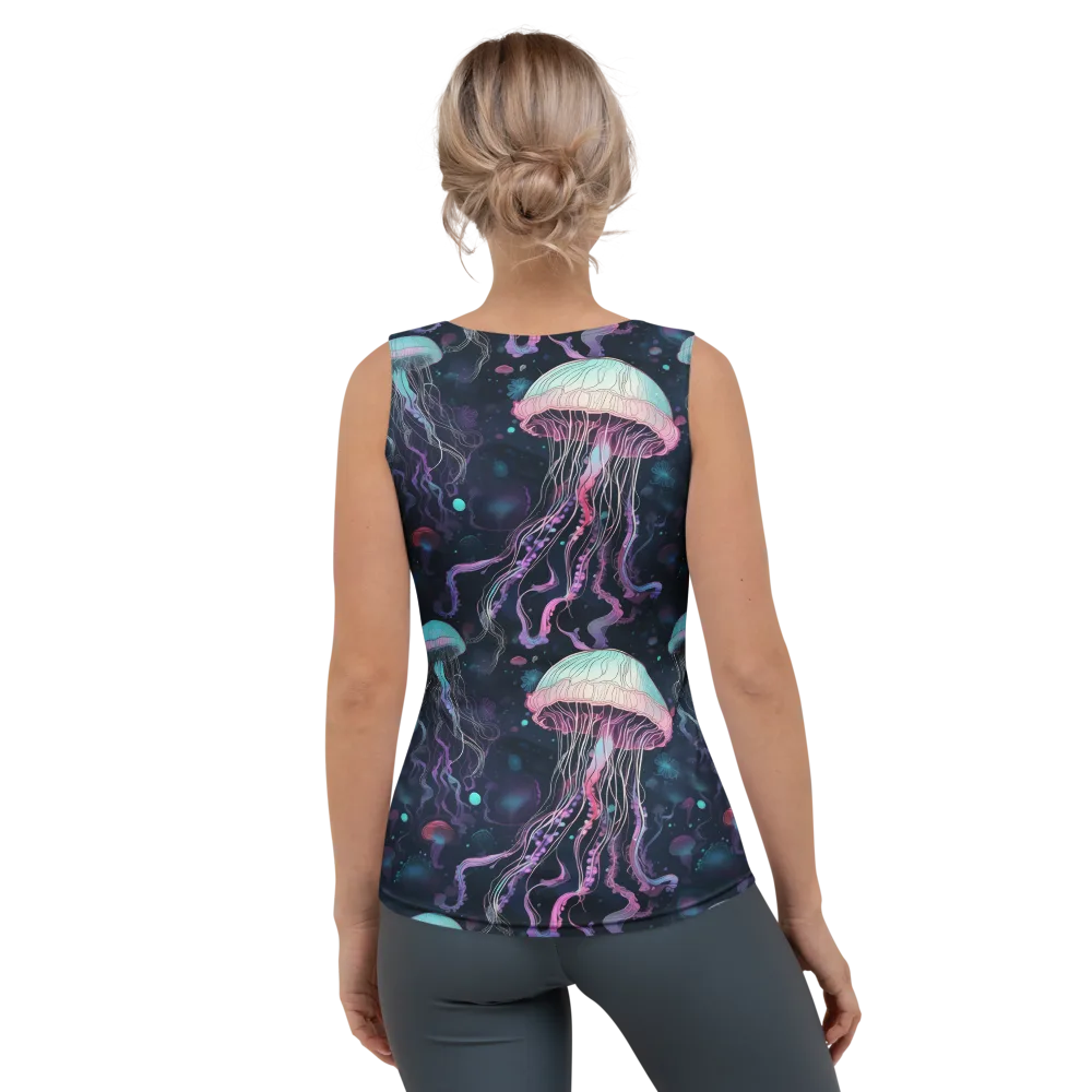 Moonlit Medusa on Women's Tank Top — Back