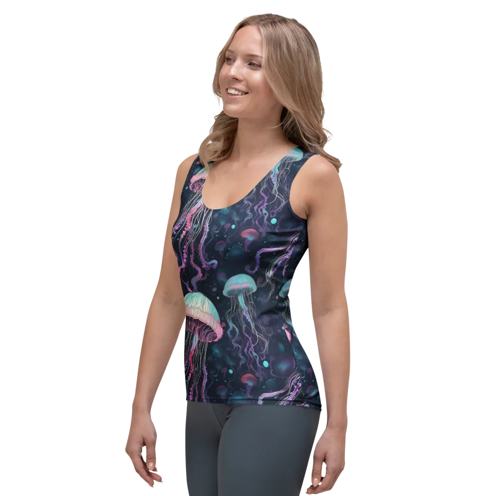 Moonlit Medusa on Women's Tank Top — Left Front