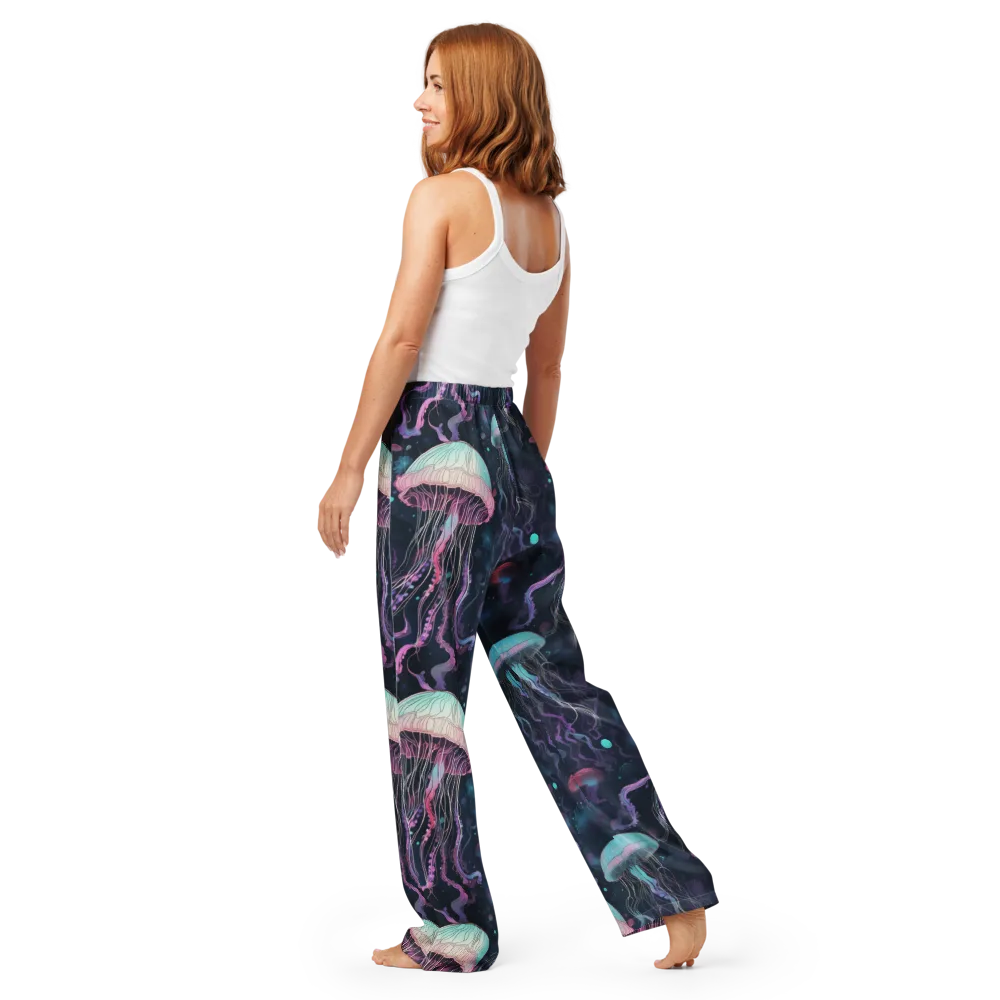 Moonlit Medusa on Women's Pajama Pants — Back