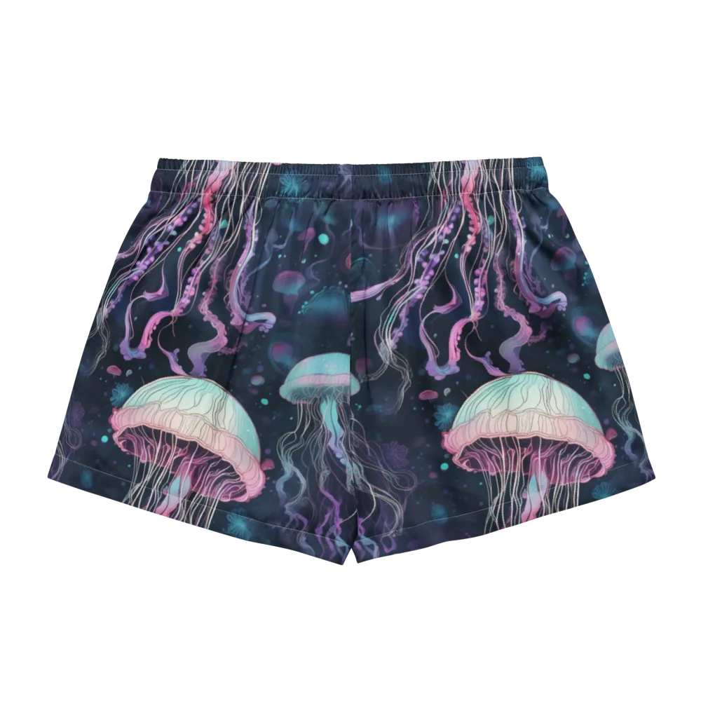 Moonlit Medusa on Women's Pajama Shorts — Back