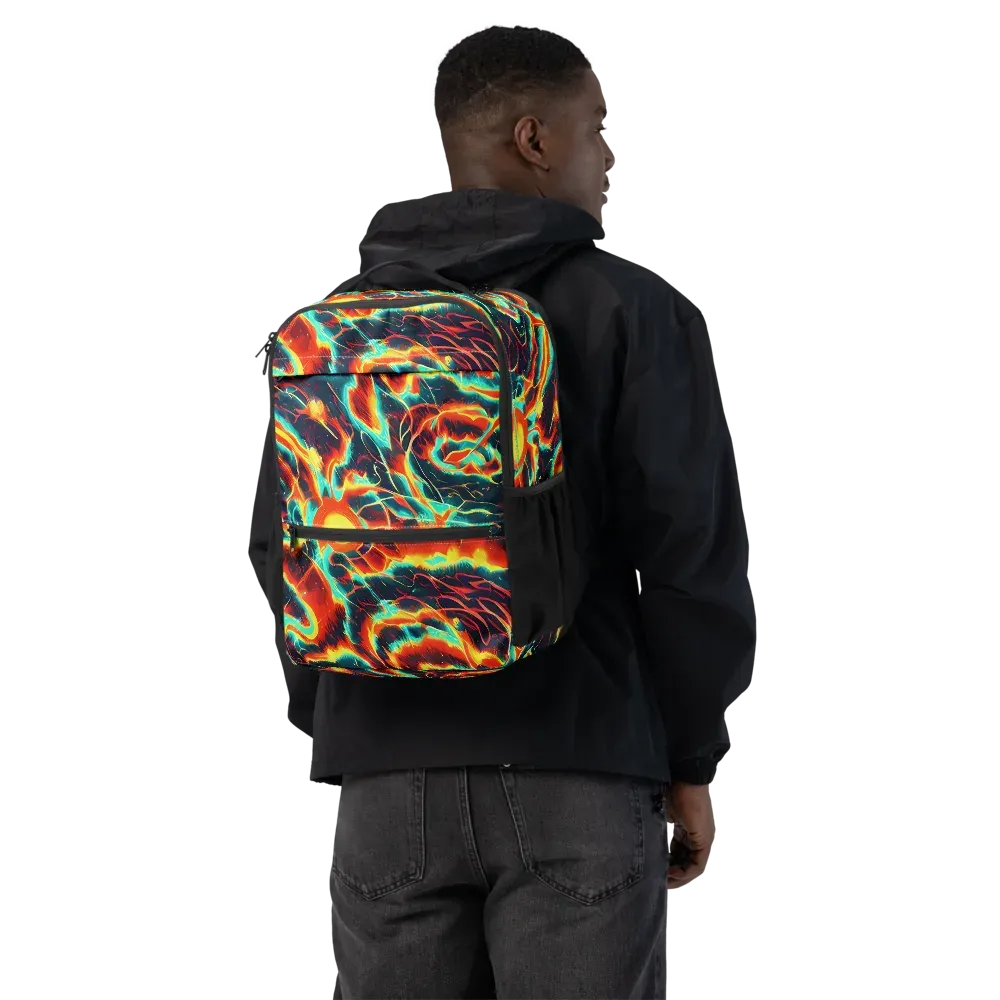 Prismatic Eruption on Utility Backpack — Back
