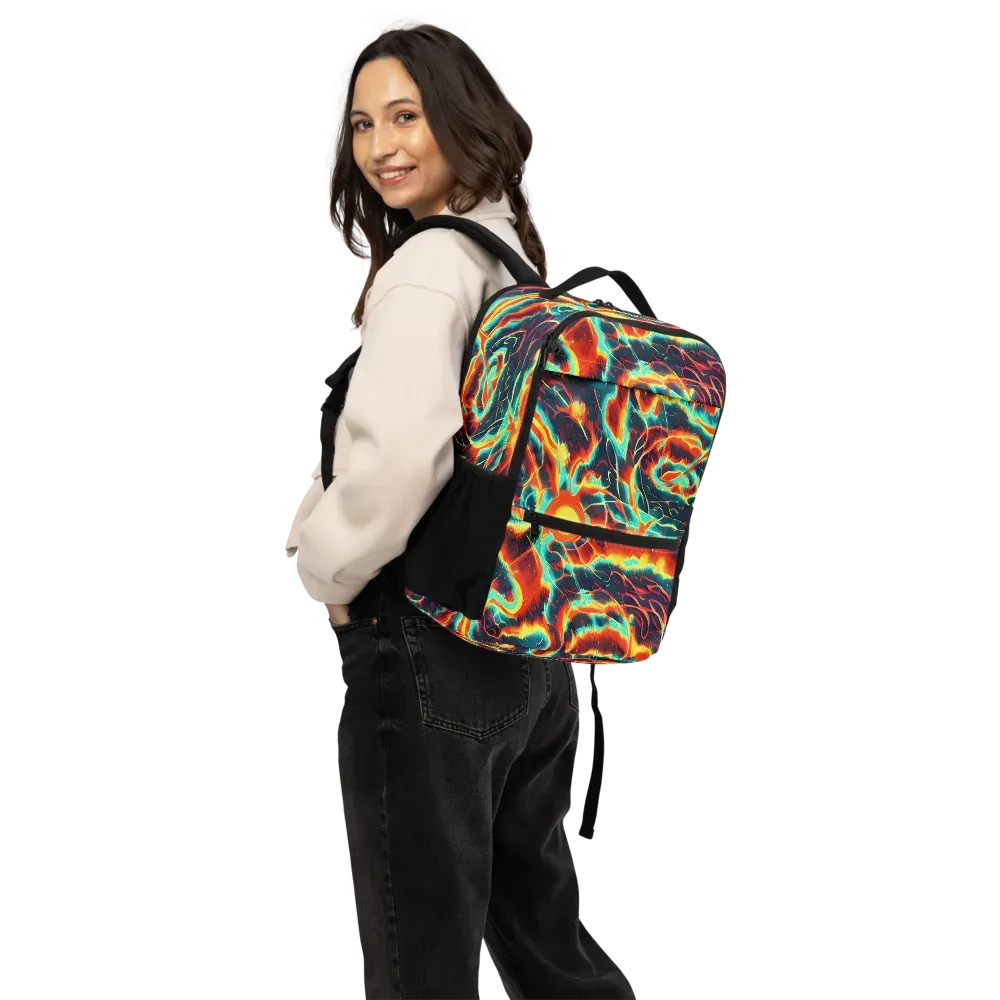Prismatic Eruption on Utility Backpack — Back