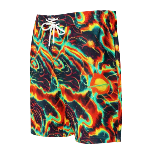 Prismatic Eruption on a Men's Board Shorts