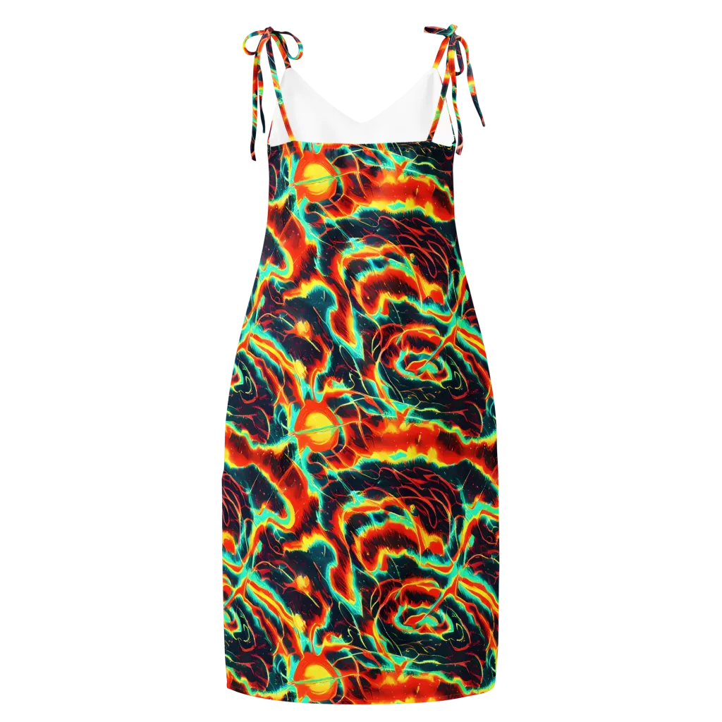 Prismatic Eruption on Slip Dress — Back