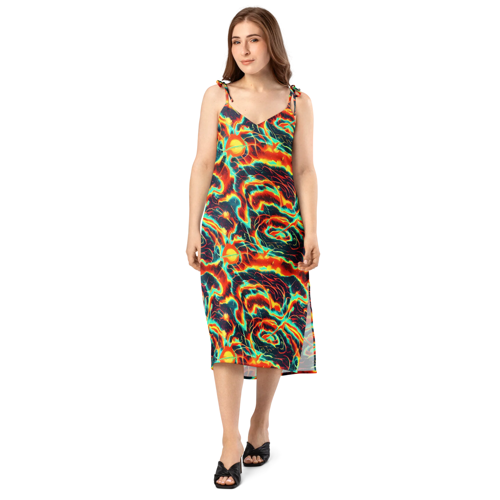 Prismatic Eruption on Slip Dress — Front
