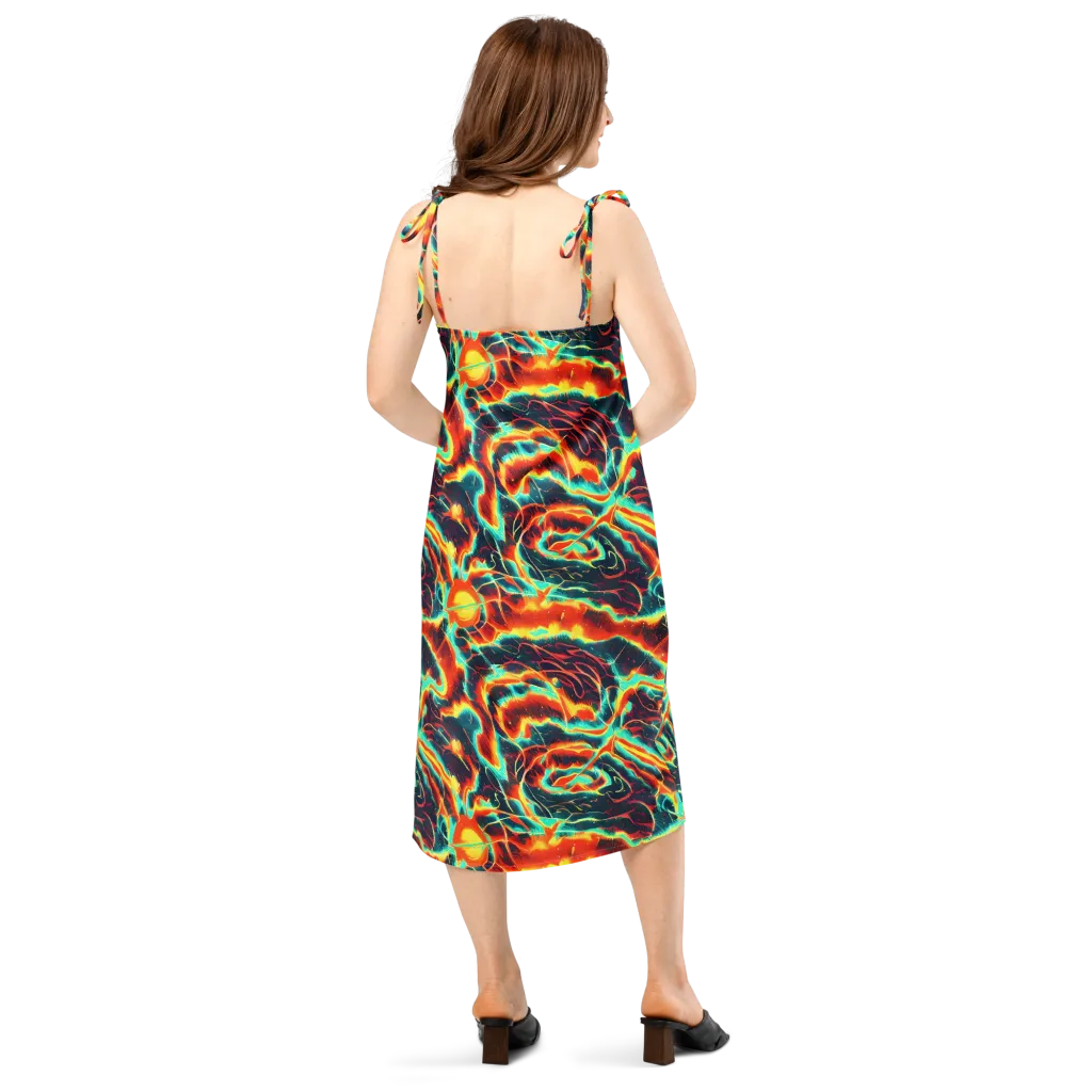 Prismatic Eruption on Slip Dress — Back