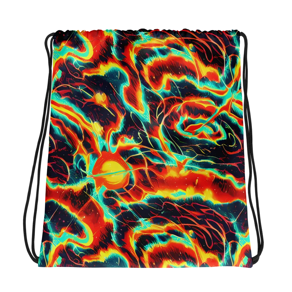 Prismatic Eruption on Drawstring Bag — Photo