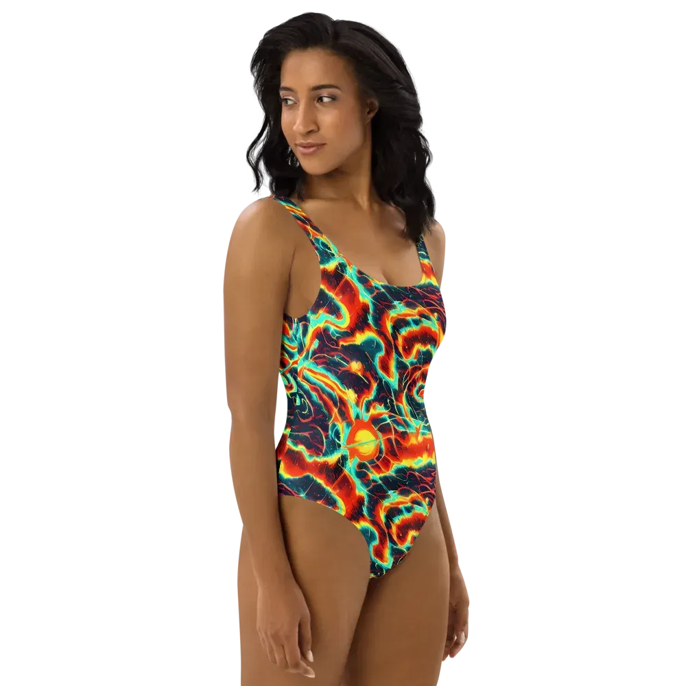 Prismatic Eruption on One-Piece Swimsuit — Right