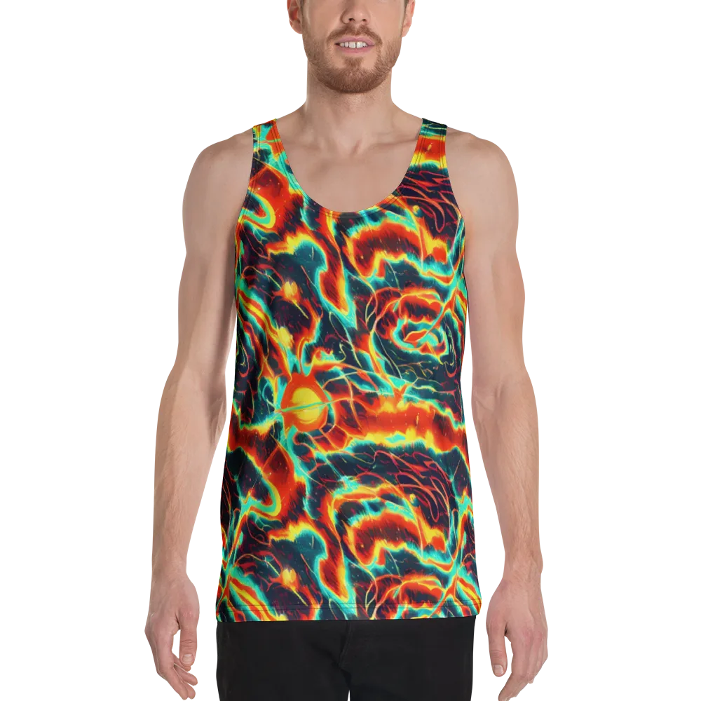 Prismatic Eruption on Men's Tank Top — Front