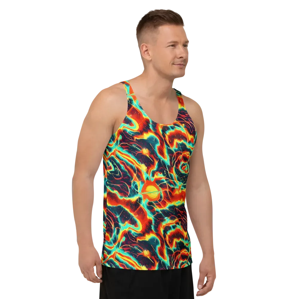 Prismatic Eruption on Men's Tank Top — Right Front