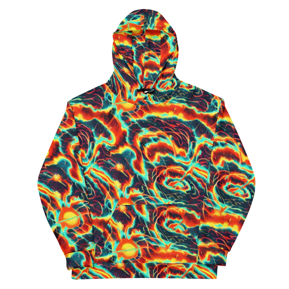Prismatic Eruption on Cotton Hoodie — Front