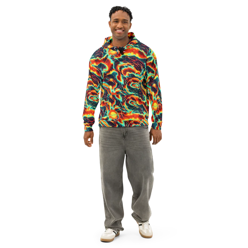 Prismatic Eruption on Cotton Hoodie — Front