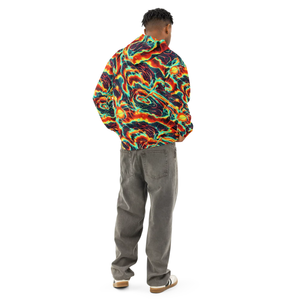 Prismatic Eruption on Cotton Hoodie — Back