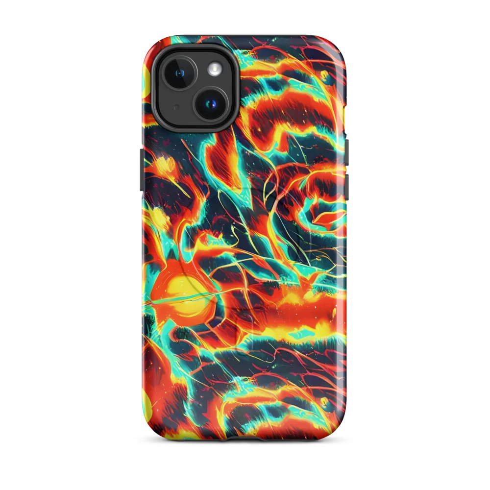 Prismatic Eruption on MagSafe Tough Case for iPhone® — Front