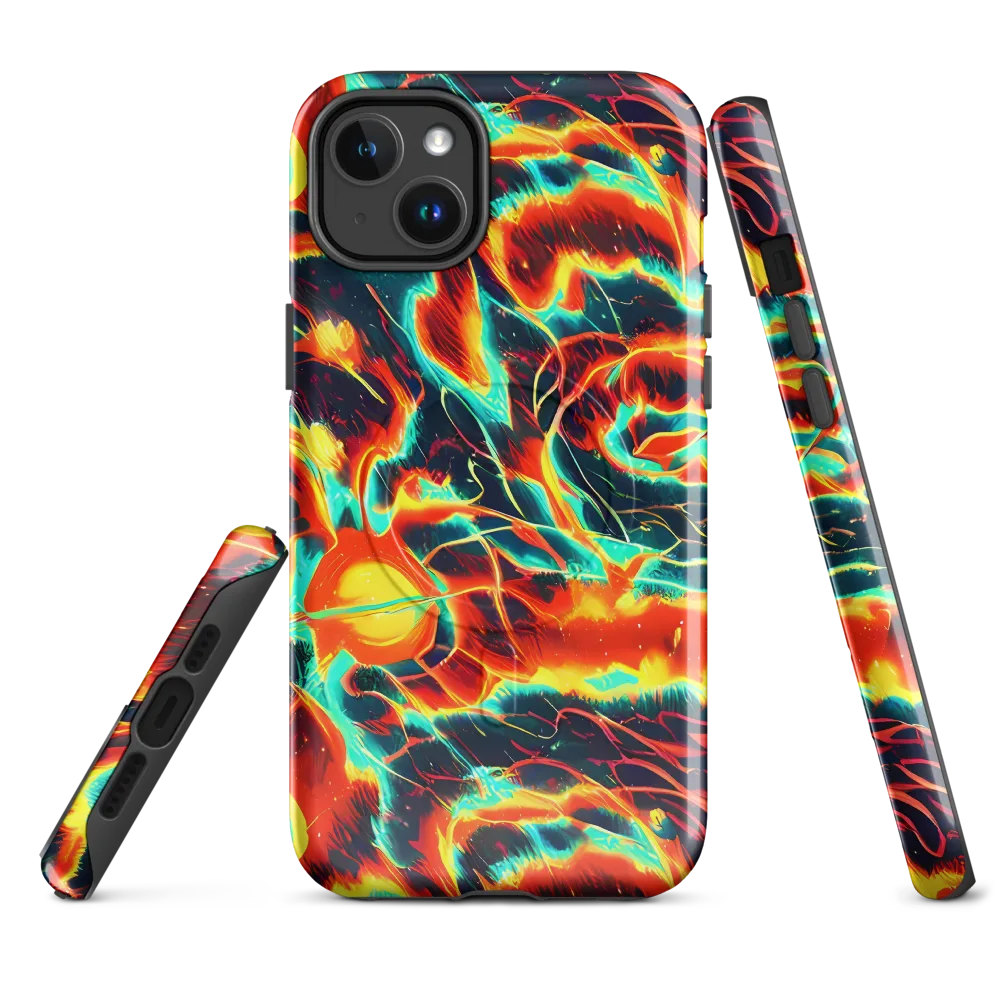 Prismatic Eruption on MagSafe Tough Case for iPhone® — Front