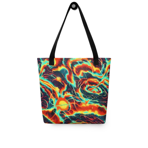 Prismatic Eruption on a Tote Bag