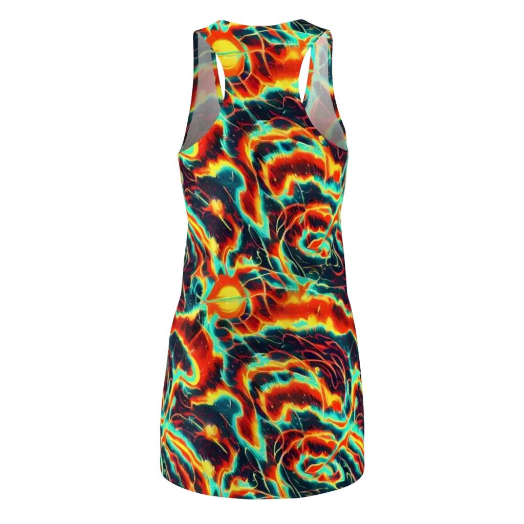 Prismatic Eruption on Racerback Dress — Back