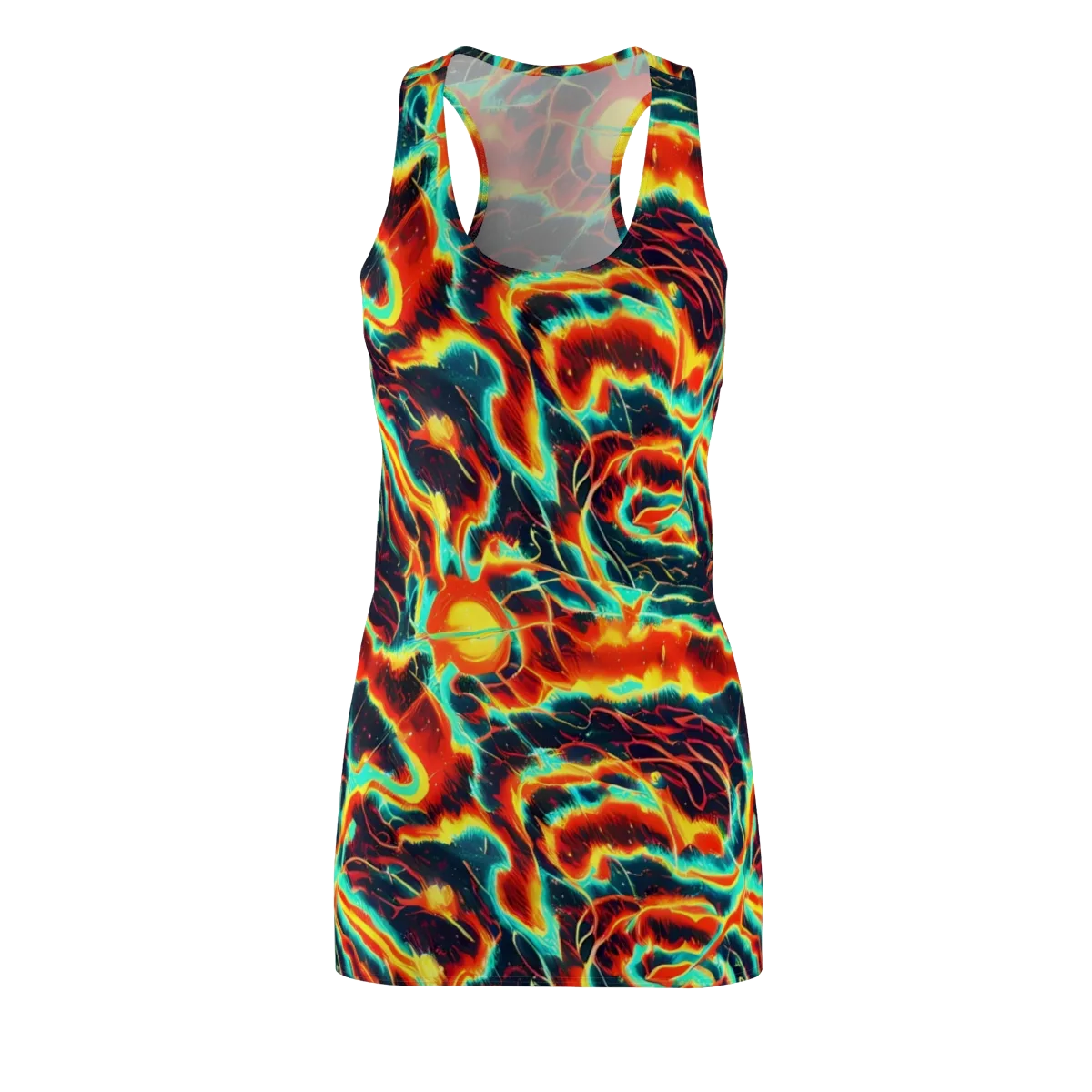 Prismatic Eruption on Racerback Dress — Front