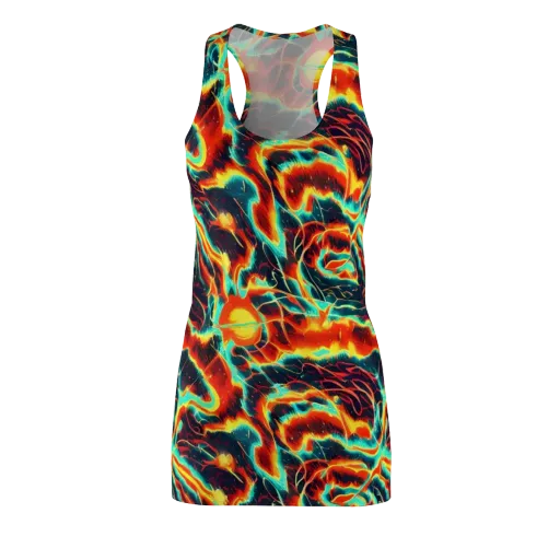 Prismatic Eruption on a Racerback Dress