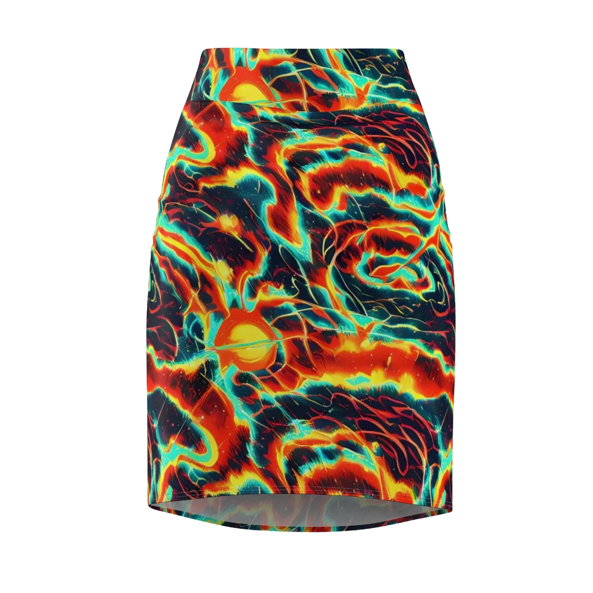 Prismatic Eruption on Pencil Skirt — Front