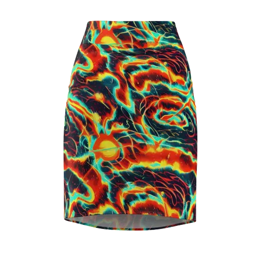 Prismatic Eruption on a Pencil Skirt