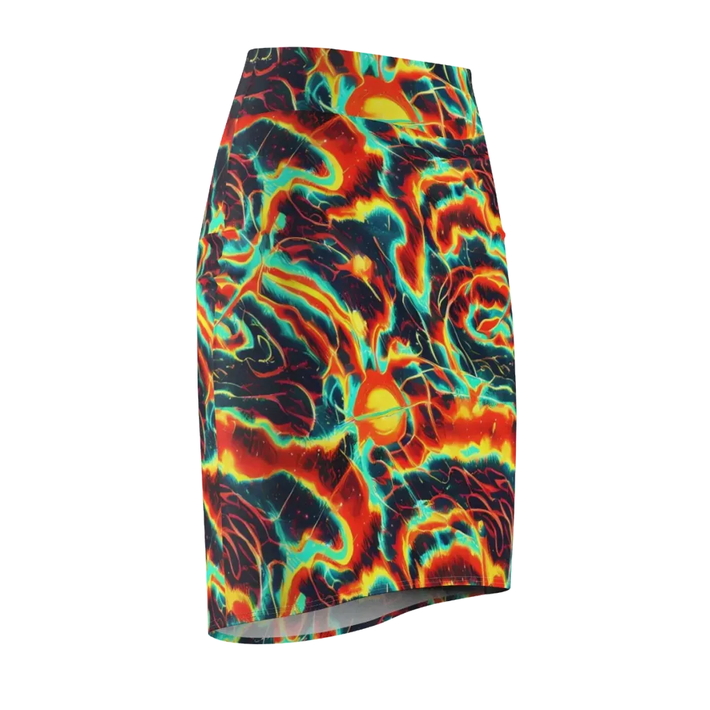 Prismatic Eruption on Pencil Skirt — Front Side