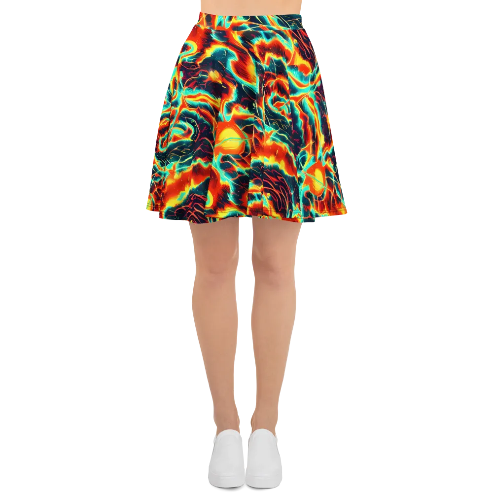 Prismatic Eruption on Skater Skirt — Front