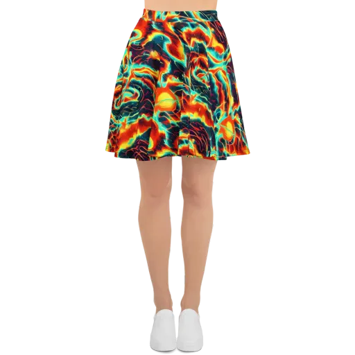 Prismatic Eruption on a Skater Skirt